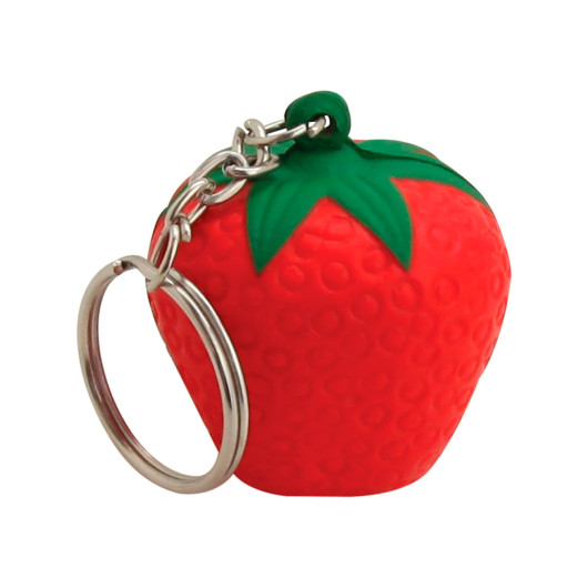 Promotional Stress Strawberry Keyrings